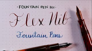 Flex Nib Fountain Pens Fountain Pen 101 [upl. by Sulamith]