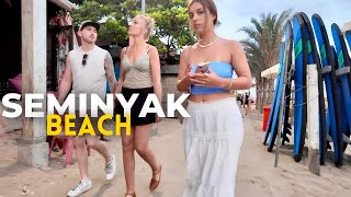 🇮🇩 BALI • Experience Seminyak Beach • INDONESIA [upl. by Nyasuh]