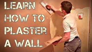 How To Plaster A Wall  Plastering For Beginners [upl. by Nosirrag]