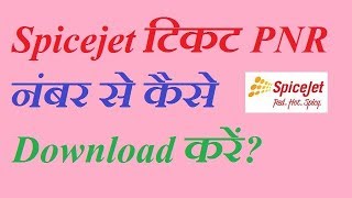 How to download Spicejet ticket  spicejet flight ticket print by PNR [upl. by Phalan]