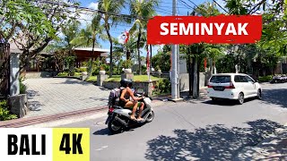 BALI INDONESIA 🇮🇩 4K Seminyak amp Petitenget — Walking Tour [upl. by Lenora849]