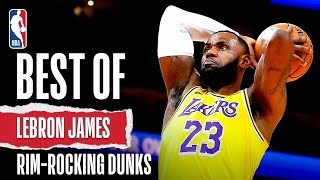 BEST Of LeBron James RimRocking DUNKS  NBA Career [upl. by Idnib]