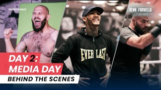 Fight Week Day 2 Benn vs Formella Babic vs Little  Media Day Behind The Scenes [upl. by Kieger]