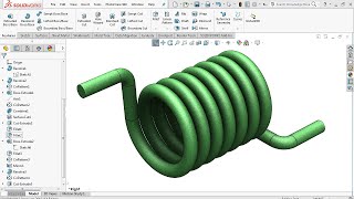 SolidWorks Tutorial  Torsion Spring [upl. by Ophelia167]