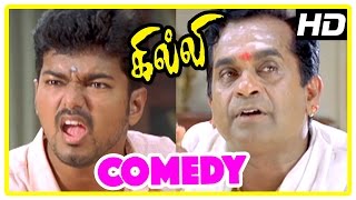 Gilli  Gilli Movie Comedy Scenes  Vijay amp Brahmanandam Comedy scenes  Appukutty Rare appearance [upl. by Valerie411]