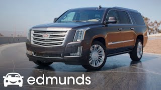 Does the 2018 Cadillac Escalade ESV Still Impress  Review  Edmunds [upl. by Ylek]