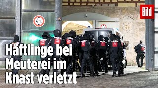 Gefängnismeuterei Polizei stürmt Knast in Thüringen  JVA Untermaßfeld [upl. by Myra]