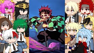 MHA react to Demon SlayerKNYxMHA Part 1 [upl. by Ahsirak327]