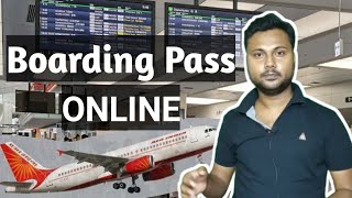 How to Get Online Flight Boarding Pass  How to Do Web Checkin  Air India  Air Asia  Indigo [upl. by Notyal]