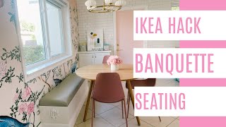 DIY Banquette Seating Ikea Hack [upl. by Aiuqal]